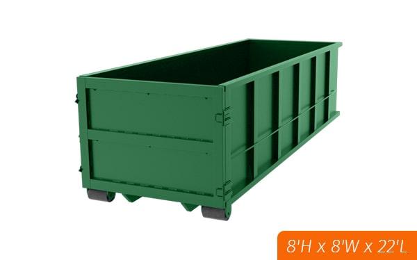 we can usually deliver a 40-yard dumpster within 24 hours of your order